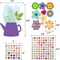 Mother’s Day Card Making Kit – 24 DIY Flower Craft Cards with Stickers, Handmade Greeting Card Set for Kids, Classroom & Home Activities